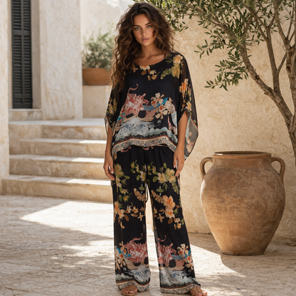 ITALIAN SILK TOP + PANT SET(S)