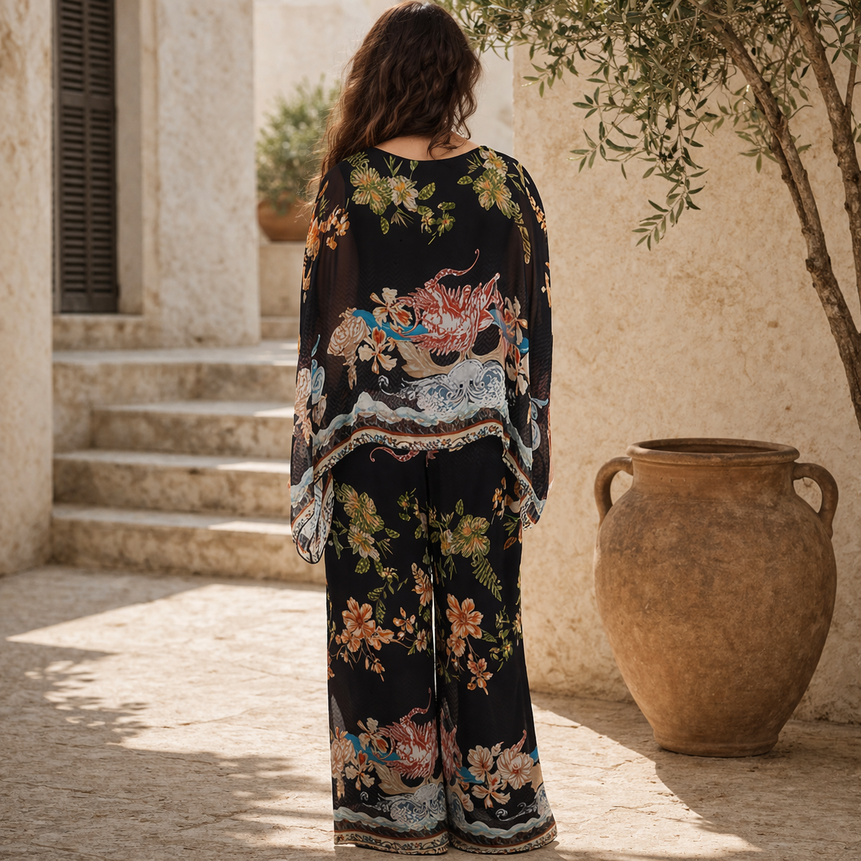 ITALIAN SILK TOP + PANT SET(S)
