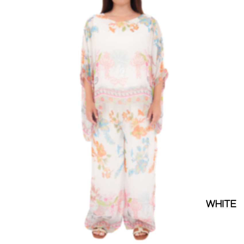 ITALIAN SILK TOP + PANT SET(S)