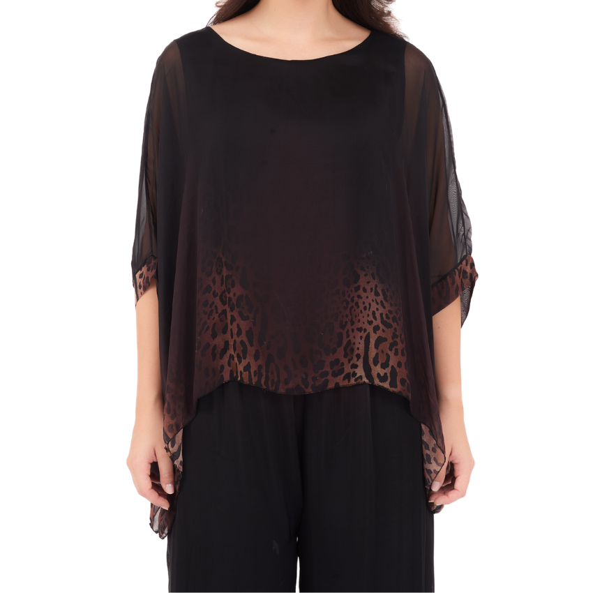 ITALIAN SILK TOP+ PANT SET (N)