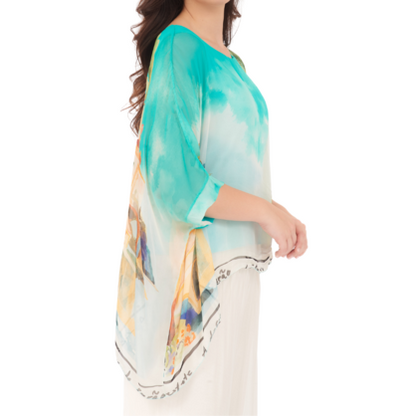 278081 Tiffany Vera May Italian Silk Top