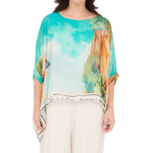 278081 Tiffany Vera May Italian Silk Top