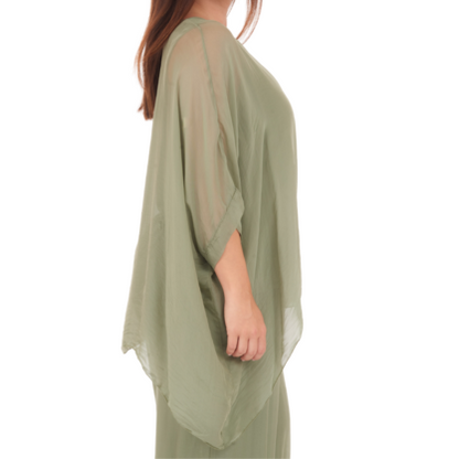 2780R Militare Vera May Italian Silk Top