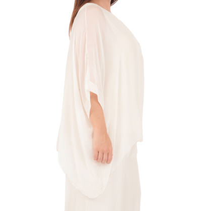 2780R Sabbia Vera May Italian Silk Top