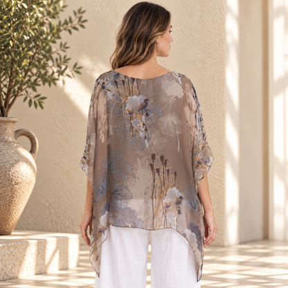 2780s Fango Vera May Italian Silk Top