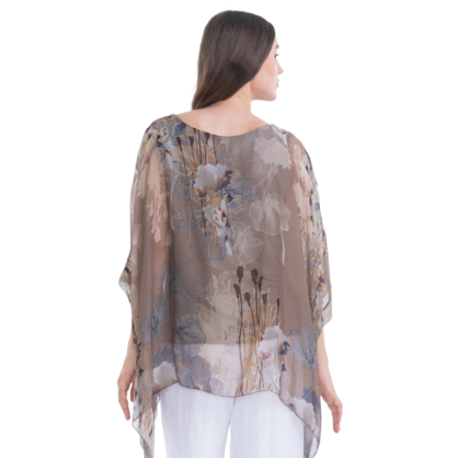 2780s Fango Vera May Italian Silk Top