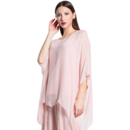 2780 Rosa Vera May Italian Silk Top