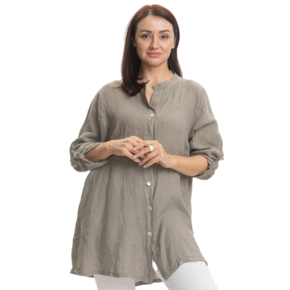 2850 FANGO ITALIAN LINEN TOP
