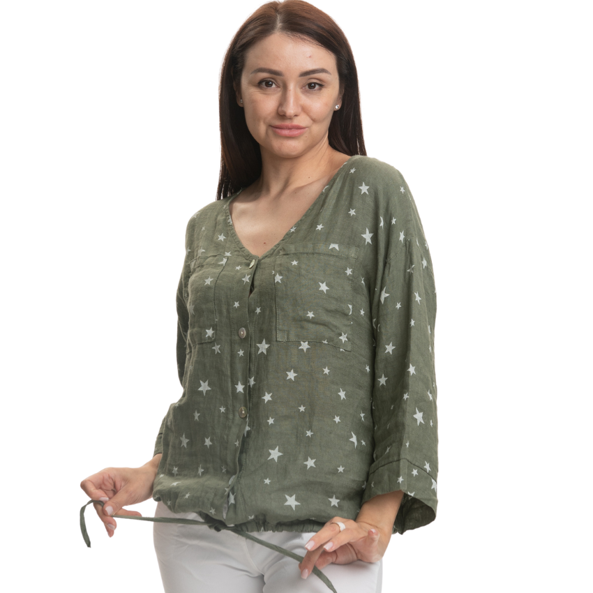 ITALIAN LINEN TOP