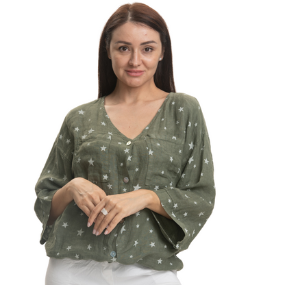 ITALIAN LINEN TOP