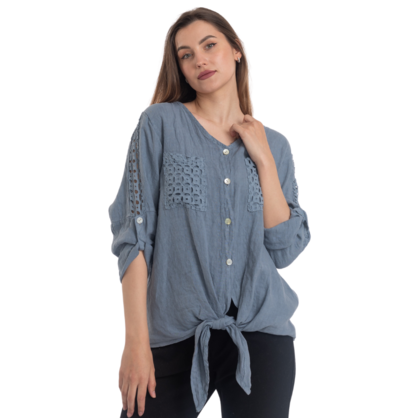 2894 JEANS ITALIAN LINEN TOP