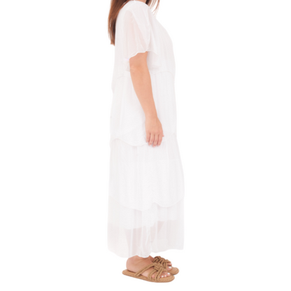 VERA MAY BIANCO ITALIAN SILK DRESS 2898