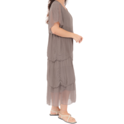 VERA MAY FANGO ITALIAN SILK DRESS 2898