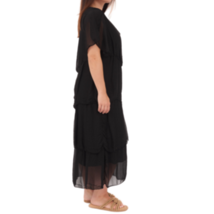 VERA MAY NERO ITALIAN SILK DRESS 2898