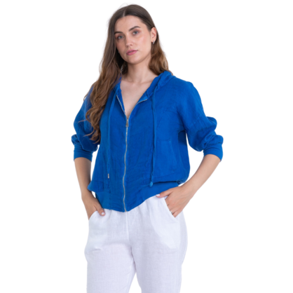 Vera May Italian Linen CINA Top 2904