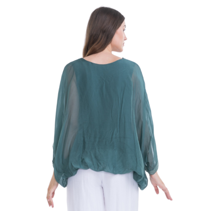 VERA MAY BOTTIGLIA ITALIAN SILK TOP 2911