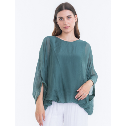 VERA MAY BOTTIGLIA ITALIAN SILK TOP 2911