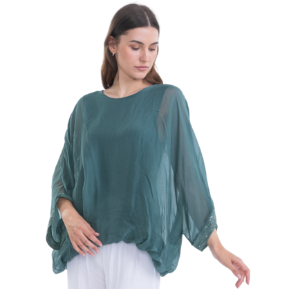 VERA MAY BOTTIGLIA ITALIAN SILK TOP 2911
