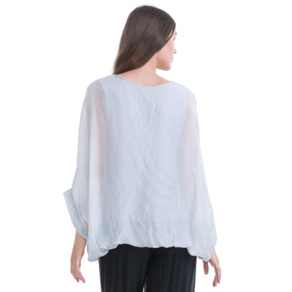 VERA MAY PERLA ITALIAN SILK TOP 2911
