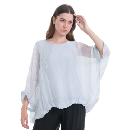 VERA MAY PERLA ITALIAN SILK TOP 2911