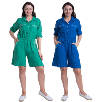 ITALIAN LINEN JUMPSUIT
