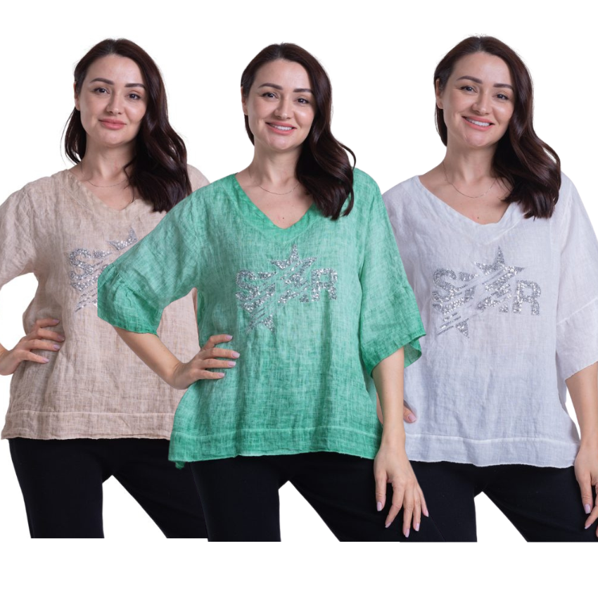 ITALIAN LINEN TOP