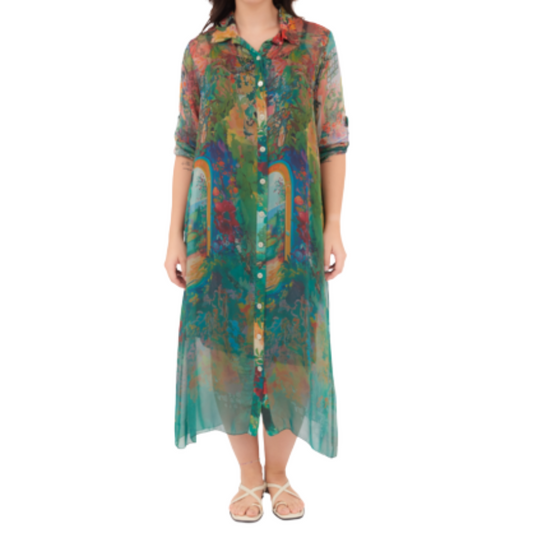 VERA MAY BOTTIGLIA ITALIAN SILK DRESS 29262