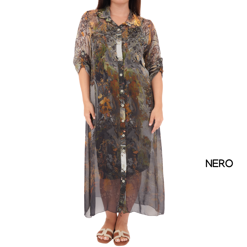SILK DRESS ITALY (S)