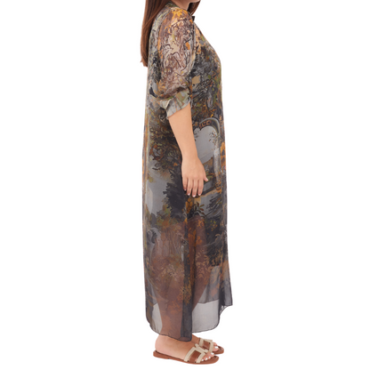 SILK DRESS ITALY (S)