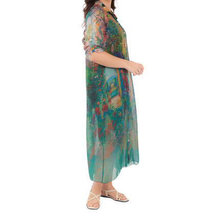 SILK DRESS ITALY (S)