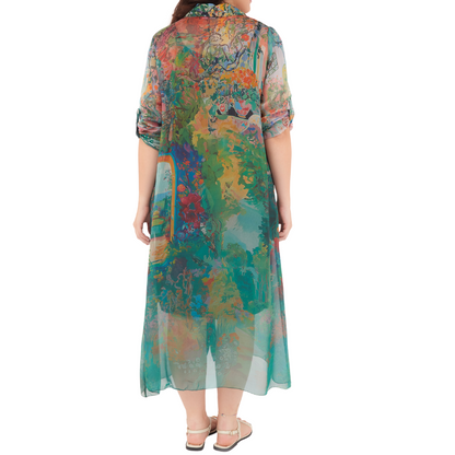 SILK DRESS ITALY (S)