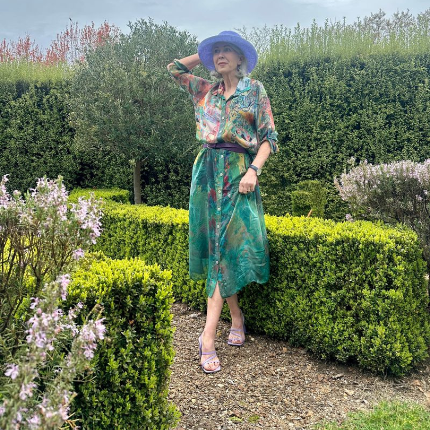 SILK DRESS ITALY (S)