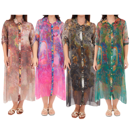 SILK DRESS ITALY (S)