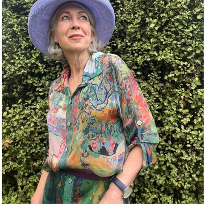 SILK DRESS ITALY (S)