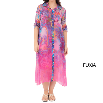 SILK DRESS ITALY (S)