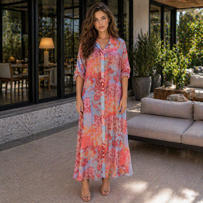 VERA MAY PINK ITALIAN SILK DRESS 2926K