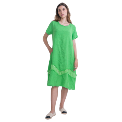 2942 MELA ITALIAN LINEN DRESS