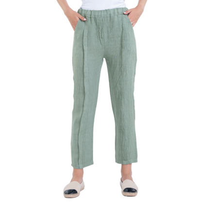 Vera May Italian Linen Salvia Pant 2974
