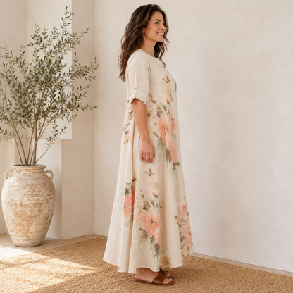 ITALIAN LINEN DRESS(N)