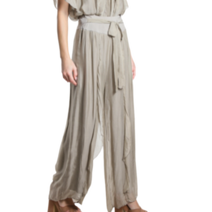 2988 Fango Vera May Italian Silk Top