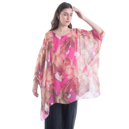 VERA MAY FUXIA ITALIAN SILK TOP 3171B