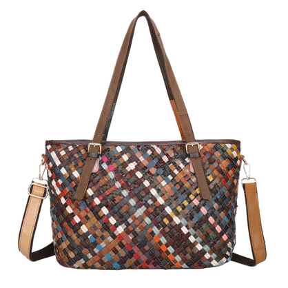3881 MULTI GENUINE LEATHER VERA MAY HANDBAG