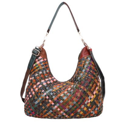 3903 MULTI GENUINE LEATHER VERA MAY HANDBAG