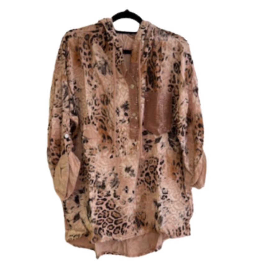 VERA MAY ITALIAN PINK VISCOSE TOP 55690