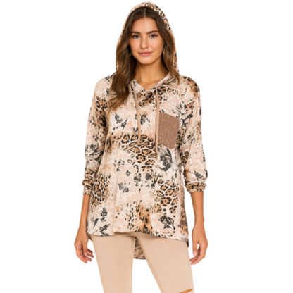 VERA MAY ITALIAN PINK VISCOSE TOP 55690