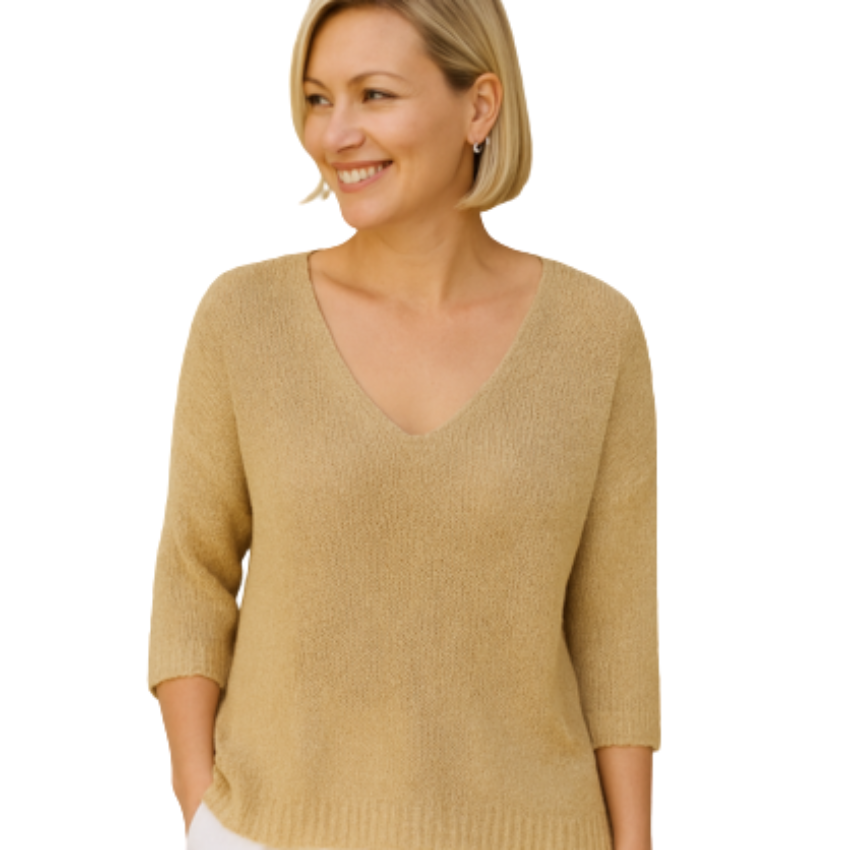 VERA MAY ITALIAN GOLD VISCOSE TOP 586