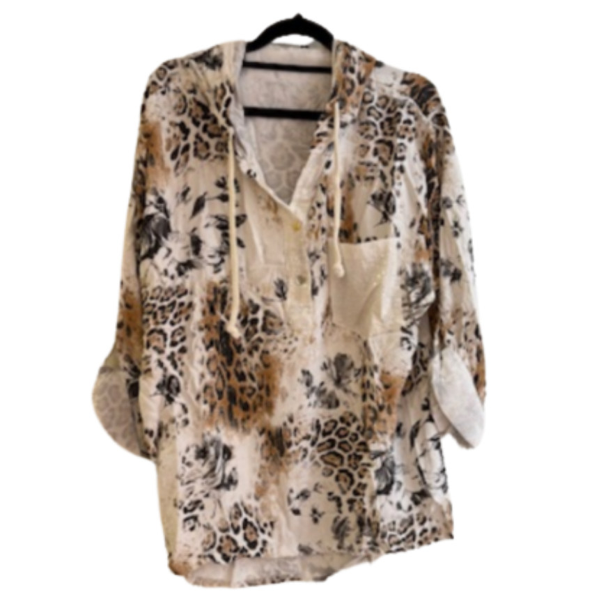 VERA MAY ITALIAN WHITE VISCOSE TOP 55690