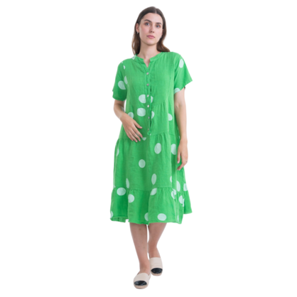 6006 MELA ITALIAN LINEN DRESS