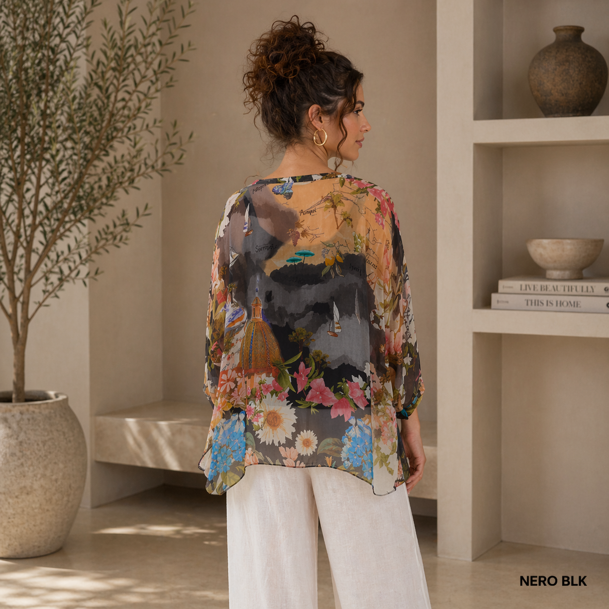VERA MAY NERO ITALIAN SILK TOP 60233