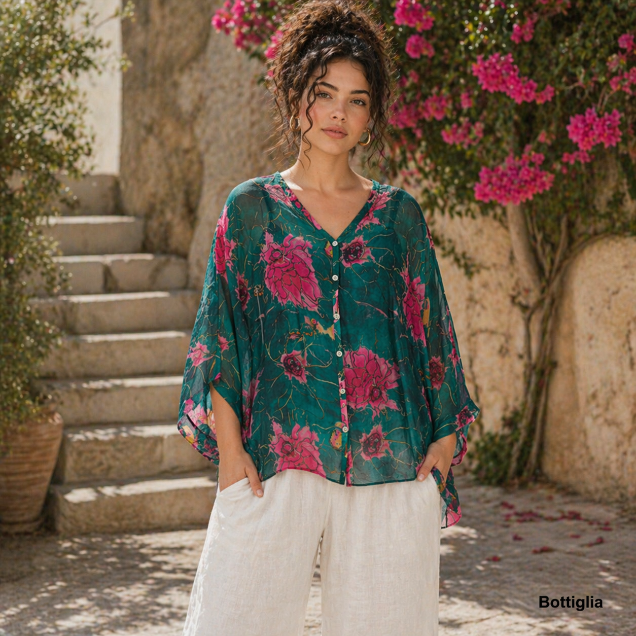 60234 Bottiglia Vera May Italian Silk Top